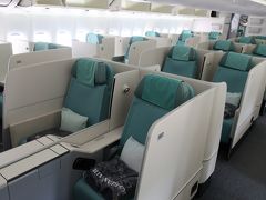 大韓航空　ボーイング747-8i ビジネスクラス搭乗記　関空～仁川～ローマ　コリアンエアー　Review:Korean Airlines　Business Class　KE　（2017/7　ドロミテ・ヴェネツィア・アブダビ①）