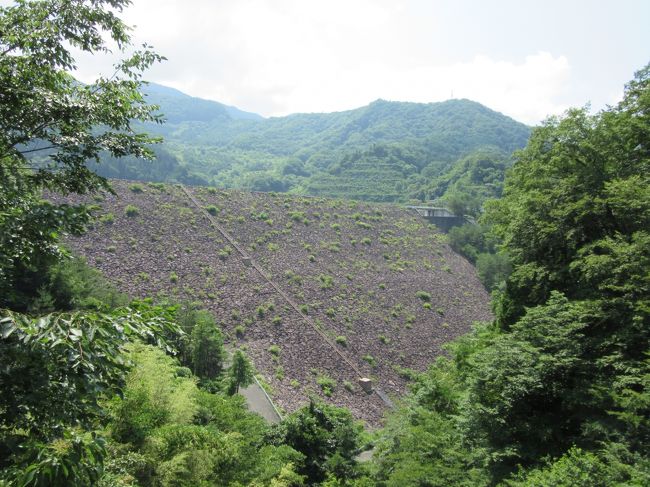 ダムカード<br />近年人気のダムについての情報が記載されているカードです。<br /><br />ふとした事から今年5月にダムカード収集巡りを始めて、すっかりはまってしまい、気が付けば早くも4回目です<br /><br /><br />第1回、第2回は神奈川方面を巡り、<br />前回の第3回は埼玉県の秩父方面と山梨県の山梨市周辺を巡りました<br /><br />※第3回の様子はこちら<br />　http://4travel.jp/travelogue/11264978<br /><br />今回の第4回は山梨県北西部及び長野県南東部を巡ります。<br />ダム周辺も素晴らしいですが、ダム周辺だけではなく明野の「向日葵」等も楽しみつつ、ドライブを満喫しながら、順調にダム巡りして、1日で6つのダムを訪問することが出来、最後は八千穂高原の温泉で汗を流しました。<br /><br />相変わらず、あちこち立ち寄りながらの旅なので、<br />今回は前編・後編に分けてお届けします<br /><br />前編は山梨県の「荒川ダム（能泉湖）」「塩川ダム（みずがき湖）」及び「大門ダム（清里湖）」です<br /><br />「山梨県」ダムカード収集の旅<br />対象ダム・・・・ 7<br />前編訪問数・・・ 3（42.9％）<br />累計訪問数・・・ 5（71.4％）<br />未訪問数・・・・ 2（28.6％）<br /><br />※つたない文章＆写真ではありますが、是非最後までお付き合いください<br /><br />※う～ん・・・自分なりのこだわりで、基本的に各編の旅行記紹介写真は最初に訪問したダムの正面側の写真としてるのですが、ロックフィルダムだとなんだか良く解らない写真になっちゃいますね（汗）