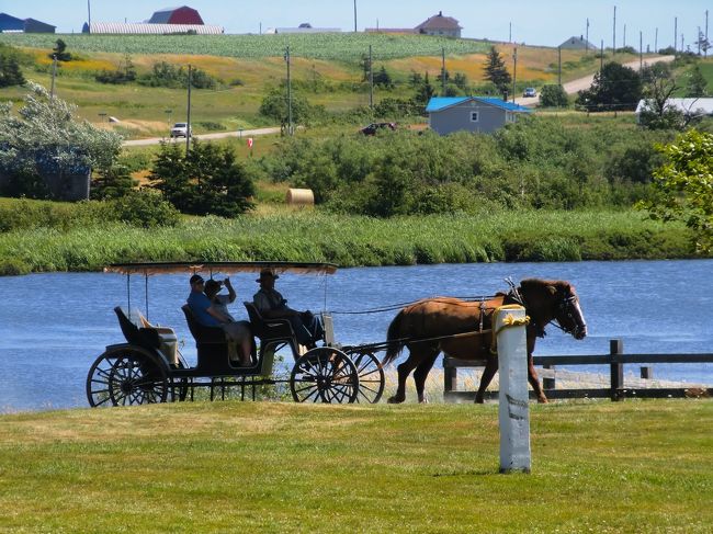 P.E.I.に渡って3日目、やっと今回の旅の最大の目的地「赤毛のアン」の物語の中でアヴォンリー村の舞台となったキャベンディッシュへと車を走らせます。<br /><br />はやる気持ちは抑えつつ、またまた見どころたくさんのP.E.I.<br />効率よく回るべく、事前に何度もグーグルマップでルート調整。<br />おかげでいつものことながら、この辺はもう何度も通った感覚に。^^;<br /><br />でも、地図の上で何度、歩こうが実際にこの目で見て風を感じる経験は何物にも勝るものがあり…<br />「輝く湖水」「お化けの森」「恋人たちの小道」、まさかまさか自分がこの地に立つなんて本当夢だったんだよね~。<br />ここでは、思いっきり「アン」が大好きだった子供のころの気持ちで歩きます~。\(^o^)/<br /><br />今日立ち寄った場所<br /> ・Covehead Harbour Lighthouse(コープヘッドハーバー灯台) <br /> ・Robinsons Island Trail(ロビンソンアイランド・トレイル)<br /> ・The Great Canadian Soap Co.(ザ・グレートカナディアンソープ)<br /> ・グリーンゲイブルス博物館<br /> ・Cape Tryon Lighthouse(ケープトライオン灯台)<br /> ・フレンチ・リバー<br /> ・Lucy Maud Montgomery Birthplace(モンゴメリ生誕の家)<br /> ※ ルーシー・モード・モンゴメリ<br /> 「赤毛のアン」の作者です!<br /> *******ここまで≪前編≫*******<br /> ・Avonlea Village(アヴォンリー村)<br /> ・グリーン・ゲイブルスとその周辺<br /> ・宿泊 Cavendish Breeze Inn<br /><br /><br /> ********★ 日 程 ★********<br /><br /> 7/13(木) 千歳⇒成田⇒Boston(JAL008便)<br /> 7/14(金) Boston⇒Halifax(AC8894便)<br /> Halifax⇒レンタカーにてシャーロットタウン<br /> 7/15(土) イーストポイント灯台等東海岸 <br /> ★7/16(日) キャベンディッシュへ <br /> 7/17(月) ノースポイント灯台等北海岸<br /> 7/18(火) PEIを離れルーネンバーグへ <br /> 7/19(水) ルーネンバーグ⇒Halifax ペギーズコープ<br /> 7/20(木) Halifax⇒ボストン(AC8893便)<br /> Boston市内観光&レッドソックス試合観戦<br /> 7/21(金) Boston⇒成田(JAL007便)<br /> 7/22(土) 成田⇒千歳