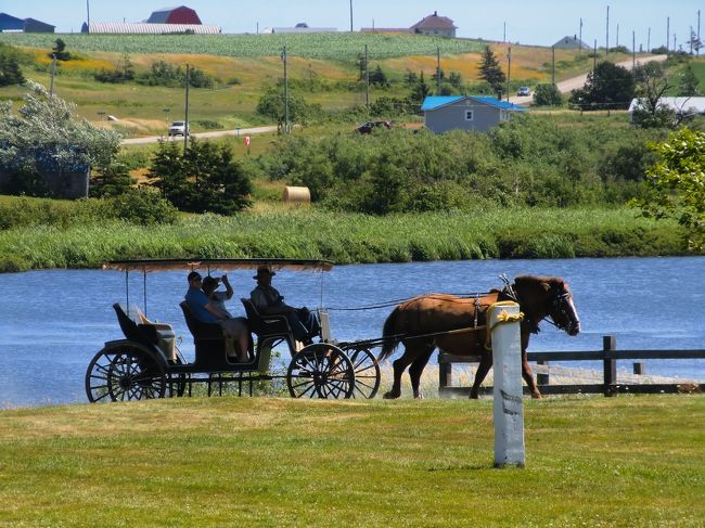 P.E.I.に渡って3日目、やっと今回の旅の最大の目的地「赤毛のアン」の物語の中でアヴォンリー村の舞台となったキャベンディッシュへと車を走らせます。<br /><br />はやる気持ちは抑えつつ、またまた見どころたくさんのP.E.I.<br />効率よく回るべく、事前に何度もグーグルマップでルート調整。<br />おかげでいつものことながら、この辺はもう何度も通った感覚に。＾＾；<br /><br />でも、地図の上で何度、歩こうが実際にこの目で見て風を感じる経験は何物にも勝るものがあり…<br />「輝く湖水」「お化けの森」「恋人たちの小道」、まさかまさか自分がこの地に立つなんて本当夢だったんだよね～。<br />ここでは、思いっきり「アン」が大好きだった子供のころの気持ちで歩きます～。＼(^o^)／<br /><br />今日立ち寄った場所<br />　・Covehead Harbour Lighthouse(コープヘッドハーバー灯台)　<br />　・Robinsons Island Trail(ロビンソンアイランド・トレイル)<br />　・The Great Canadian Soap Co.(ザ・グレートカナディアンソープ)<br />　・グリーンゲイブルス博物館<br />　・Cape Tryon Lighthouse(ケープトライオン灯台)<br />　・フレンチ・リバー<br />　・Lucy Maud Montgomery Birthplace(モンゴメリ生誕の家)<br />　　　※　ルーシー・モード・モンゴメリ<br />　　　　　「赤毛のアン」の作者です！<br />　＊＊＊＊＊＊＊ここまで≪前編≫＊＊＊＊＊＊＊<br />　・Avonlea Village(アヴォンリー村)<br />　・グリーン・ゲイブルスとその周辺<br />　・宿泊　Cavendish Breeze Inn<br /><br /><br />　＊＊＊＊＊＊＊＊★　日　程　★＊＊＊＊＊＊＊＊<br /><br />　  ７／１３（木）　千歳⇒成田⇒Ｂｏｓｔｏｎ（ＪＡＬ００８便）<br />　  ７／１４（金）　Ｂｏｓｔｏｎ⇒Ｈａｌｉｆａｘ（ＡＣ８８９４便）<br />　　　　　　　　　　Ｈａｌｉｆａｘ⇒レンタカーにてシャーロットタウン<br />　　７／１５（土）　イーストポイント灯台等東海岸　<br />　★７／１６（日）　キャベンディッシュへ　<br />　　７／１７（月）　ノースポイント灯台等北海岸<br />　　７／１８（火）　ＰＥＩを離れルーネンバーグへ　<br />　　７／１９（水）　ルーネンバーグ⇒Ｈａｌｉｆａｘ　ペギーズコープ<br />　　７／２０（木）　Ｈａｌｉｆａｘ⇒ボストン（ＡＣ８８９３便）<br />　　　　　　　　　　Ｂｏｓｔｏｎ市内観光＆レッドソックス試合観戦<br />　　７／２１（金）　Ｂｏｓｔｏｎ⇒成田（ＪＡＬ００７便）<br />　　７／２２（土）　成田⇒千歳　