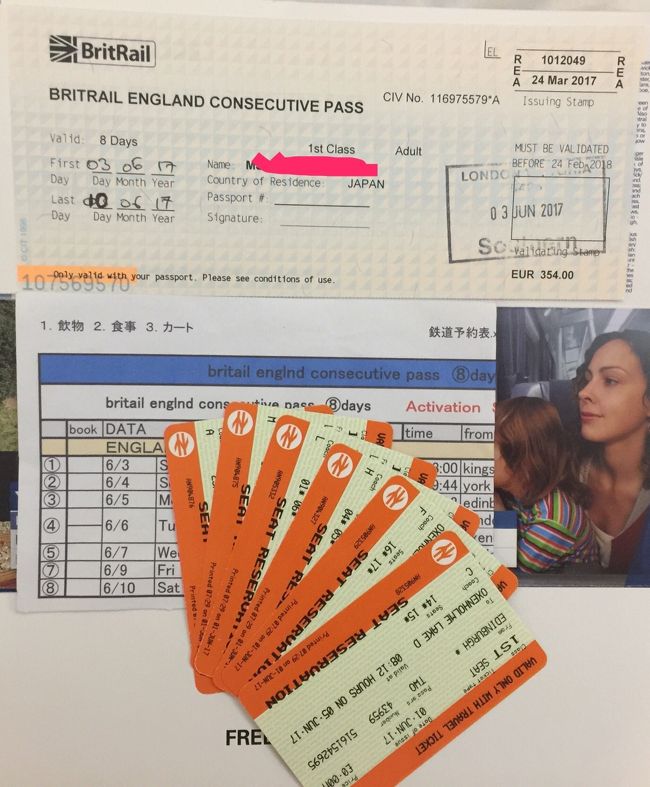 ブリティッシュレイルパスを使ってイギリス鉄道の旅を開始します。<br />これはパスを開始してから最終日までイギリスの鉄道が乗り放題になります。<br /><br />事前に座席指定した方が良いらしいので<br />作成した工程表を駅の窓口で見せて<br />指定席を発券してもらいました。<br /><br />これを利用して8日間 ブリティッシュレイルパスを使った旅が始まります。<br /><br />まずはヨークという町へ出かけてみました。<br />ヨークは中世が色濃く残る町。<br />イギリスの京都といった感じでしょうか。<br />世界最大規模の鉄道博物館も訪問。<br />そこで見たものは…