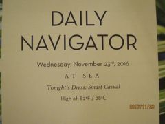 F3.Fort LauderdaleからSan Diegoまでの16日間の船旅★4.Wednesday - Nov 23, 2016At Sea
