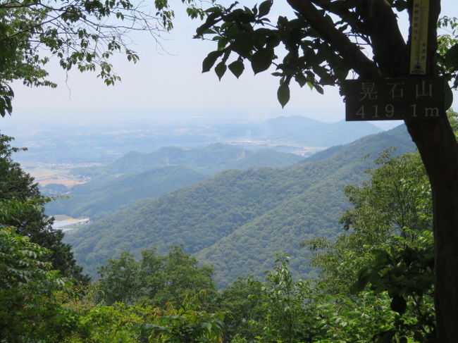 栃木県の低山、「晃石山(419m)」と「太平山(341m)」に登りました、東武日光線の新大平下駅から歩きました、大平市街を歩いて両毛線の大平下駅の裏を歩いて山道に出て歴史と伝統がある七不思議で知られている「大中寺」に、境内を見てから登山道に入り急坂を登り「ぐみの木峠」を経由して晃石神社に到着、更にその上にある晃石山の山頂に、419mある山頂から周辺を眺めながら休憩しました。<br /><br />晃石山の山頂から再びぐみの木峠を経由して太平山神社まで行き神社本殿を見て周辺を散策して茶店が並ぶ謙信平に、そこにある「あづま家」で名物の太平山だんごを食べて休憩、謙信平からの眺めを楽しんでから自動車道を歩いてバス停がある国学院高校前に、関東バスの路線バスを利用して栃木駅前に到着、駅前の牛丼のすき家で食事をして帰りました。