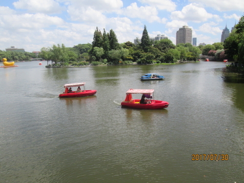 上海の大渡河路・長風公園・2017年夏