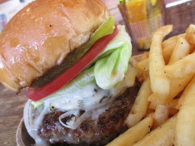 この旅一番は鎌倉坂の下の炭焼きバーガー店『グッドメローズ』の<br />『ゴルゴンゾーラチーズバーガー1300円』<br /><br />割と近くにあるのに、小学校の遠足以来訪れることのなかった江の島。<br />少し前に、近くの病院を紹介され江の島の近くを通った際<br />「江の島、もしかしたら行ったことないかも」とうっかり漏らしてしまった僕の言葉に妻が食いついた。<br /><br />妻「行ってみましょ、来週ね」<br />僕「ええっ、行ったことあるかもしれないし、混んでいそうだし…」<br />妻「フレンチトーストのお店に行ってみたいわ」<br /><br />会話など成り立っていない。もちろん僕の返事など聞こえていても聞こえていなくても答えは同じだ。<br /><br />たぶん夏休みで若者であふれているであろう江の島に行くことになったのだ。<br /><br />こうなったら楽しみましょう、という事だ。<br /><br />