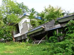 白いリュウジョの飛ぶ1977年火山遺構公園（北海道壮瞥町）