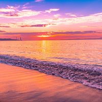 マホロバマインズ泊　城ヶ島の夕焼けと三浦海岸の夕焼けを見る