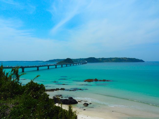 綺麗な海で有名な角島へ。