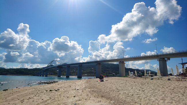 沖縄旅行3日目は、気軽に行ける離島、瀬底島のアンチ浜へ行ってみました。前日の水納島より多くの魚の種類を観察することができました。<br />1日目 ひめゆりの塔・おんなの駅・もとぶいこいの宿やまちゃん<br />2日目 水納島<br />3日目 アンチ浜・もとぶ元気村<br />4日目 辺戸岬・ヤンバルクイナ展望台・茅打ちバンタ