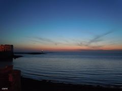イオニア海の真珠で夕日♪　201603南イタリア25
