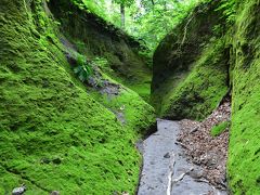 神秘的な「第二の苔の洞門」（北海道支笏湖）