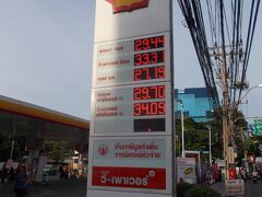 BANGKOK旅 まもなく大台８桁出費(^^)  定点観測１５年目・・サトーン通りの ガソリン単価（２８の１）