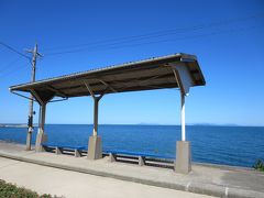 ダッシュ島と伊予灘ものがたりがみれた下灘駅