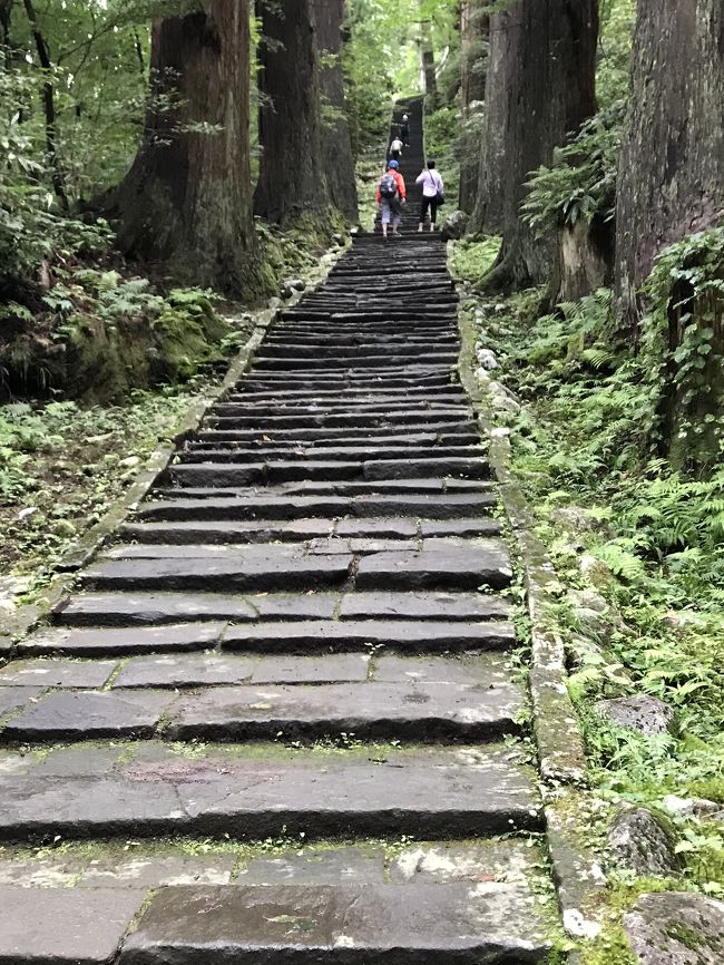 3日目は羽黒山観光です。早起きして眠いです。