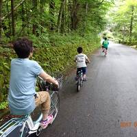 家族で行く軽井沢とその周辺旅行【３日目】　旧軽井沢サイクリング