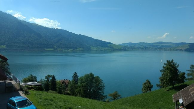 シルスマリアから再びチューリッヒ湖と四森州湖を通って ロカルノへ（スマホの写真）