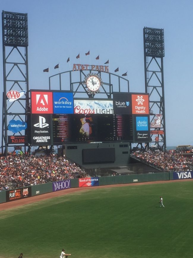 サンフランシスコ旅行 2017 夏 MLB 観戦編 2試合目 ジャイアンツvs フィリーズ