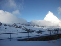 スイスのツェルマット・サースフェーにてスキー