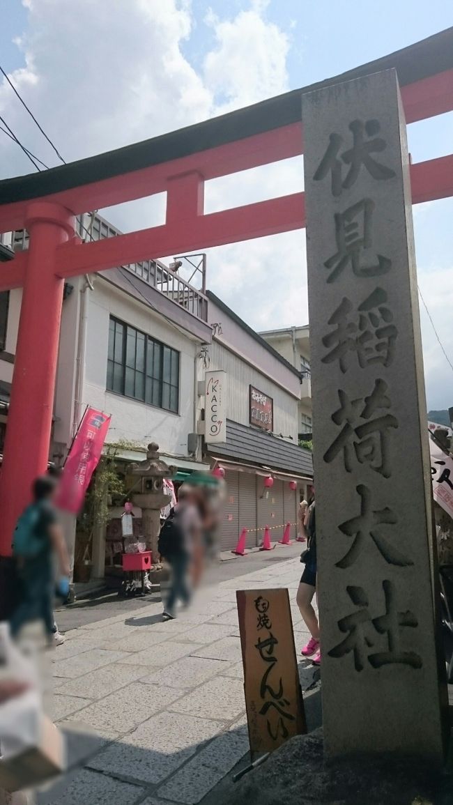 ２日目の京都旅行<br />今回は去年果たせなかった伏見稲荷と嵐山竹林の道を歩くことを目的に出発<br />去年は夜でどちらもちょっとした肝試し状態で観光しましたが明るいうちに行ったので違う面が見れました<br />そして自然を感じる<br />今回もバス１日乗車券で観光して回りました<br />