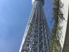 はとバスで東京見物(東京スカイツリー、浅草、隅田川下り、昼食はホテルで食べ放題)