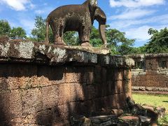 アンコールワットのおすすめ観光スポット 東メポン寺院と象さんの像 