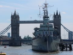 2017 英国ミリタリー紀行　①　巡洋艦ベルファスト　テムズ川常設展示艦船