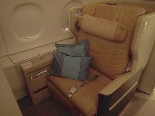 シンガポール航空A380 SQ12・SQ11 成田～ロサンゼルス ビジネス