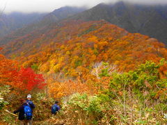 谷川岳登山途中で断念　紅葉を求め