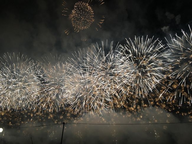 夏前に大曲の花火大会へのお誘いがあり行くこととしました。<br />日程だけ空けておき、後はすべて同行者が決めてくれるという、大変お気楽なたびでした。<br />教えてもらったのは大曲の花火大会のみ。それ以外は行ってからのお楽しみというある種ミステリーツアー的な感覚で参加しました。<br /><br />前日は秋田地方は大雨で、会場の川原も濁流になるという事態でしたが、大会主催者の努力のおかげで無事開催することが出来、大変感謝しております。<br />初めての大曲の花火大会を一言で表すと「圧倒」です。<br />ツアーでしたので、桟敷席での観覧でしたが、視界すべてが花火で埋まるという初めての経験もしました。<br /><br />翌日はあまちゃんで有名な三陸鉄道南リアス線で行われている震災学習列車(貸切)に乗車し、まだまだ復興の途中であることを学びました。<br /><br />相変わらず誤字脱字等あるかと思いますが、よろしくお願いします。