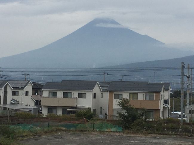先月に引き続き旧東海道を歩きました。台風のため延期になりましたがまた今日も台風が近づいてきています。せっかくの富士山絶景の地域なのに天気は良くありません。約12キロを歩きます。