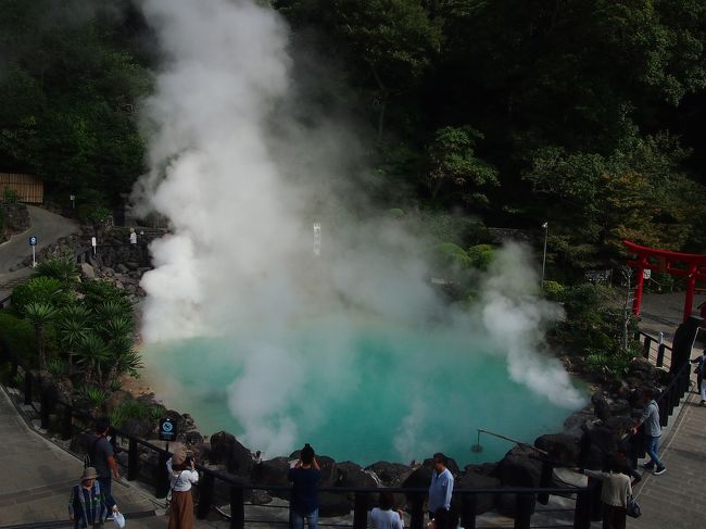 ３連休を使って福岡・大分一人旅！<br /><br />名古屋から博多まで新幹線で３時間２０分と、飛行機で行かなくても意外に近いことが判明。<br />九州は観光列車が充実しているので、ソニック、ゆふいんの森を乗り継いで大分も行くことにしました。<br /><br />●一日目<br />＊6：20　名古屋→　9：40博多　（EX予約早特で14,000円）<br /><br />＊福岡市博物館<br />＊福岡城<br />＊柳川<br /><br /><br />●二日目<br />＊大野城　<br />＊太宰府天満宮　<br />＊スタバ太宰府天満宮表参道店<br /><br />＜白いソニック号とゆふいんの森を乗り継いで大分へ＞<br />※久大本線の光岡駅～日田駅間の橋梁の流出により、通常経路とは異なる小倉駅・大分駅経由で博多駅～由布院駅間を臨時運行されています。<br />10：19博多→12：36大分<br />12：45大分→13：35由布院<br /><br />＊由布院<br /><br />●三日目<br />＊大分府内城　<br />＊別府地獄めぐり（５か所）　<br />＊宇佐神宮<br /><br />＜青いソニック号で小倉へ＞<br /><br /><br />＊16：07　小倉→　19：29名古屋　（EX予約16,300円）<br /><br />◆福岡・大分一人旅　その１　～福岡市博物館、福岡城、柳川～<br />https://4travel.jp/travelogue/11292917<br /><br />◆福岡・大分一人旅　その２　～大野城、太宰府～<br />https://4travel.jp/travelogue/11293006<br /><br />◆福岡・大分一人旅　その３　～特急ソニック・ゆふいんの森・由布院～<br />https://4travel.jp/travelogue/11294715