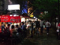 福岡旅行2017　1-5　博多の屋台、夜のリバークルーズ、とんこつラーメン