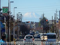 上福岡駅から見られた素晴らしい富士山