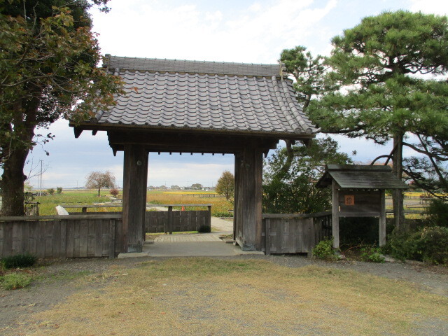 菖蒲城（しょうぶじょう、埼玉県久喜市菖蒲町新堀）は１５世紀中頃に五代鎌倉公方として再興した足利成氏（あしかが・しげうじ、１４３８～１４９７）が関東管領上杉氏と不仲から敵対関係に発展し交戦状態となり、幕府の命を受けた駿河国守護今川範忠（いまがわ・のりただ、１４０８～１４６１）の攻撃を受け鎌倉府を追われ、公方の御料地である古河に拠点を移した頃、家臣の金田則綱（かねだ・のりつな、生没不詳－後に佐々木氏に改姓）に命じて築城させた平城で、城の竣工の日が菖蒲の節句（五月五日）であったことから命名されたそうです。<br /><br />当城は関東平野のほぼ中央部にあたり、荒川と利根川に挟まれた低湿地帯の微高地に築かれ、上述の上杉氏との攻防の最前線基地として造られたものですが、戦国時代では天文６年（１５４６）の河越夜戦に勝利し敵対する扇谷上杉氏を崩壊させ、山内上杉氏を上野国に追いやり、古河公方足利晴氏を敗退させた新進気鋭の小田原北条氏が武蔵国支配を手中に収め、菖蒲城は周辺の騎西城等とともに同氏の傘下に組み込まれますが、天正１８年（１５９０）いわゆる小田原征伐で北条氏の本拠である小田原城開城に伴い当城も落城し廃されたようです。