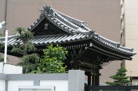 2012春、清州越しの東寺町(8/11)：啓運山・法華寺：法華寺説明看板、水屋、境内と本堂