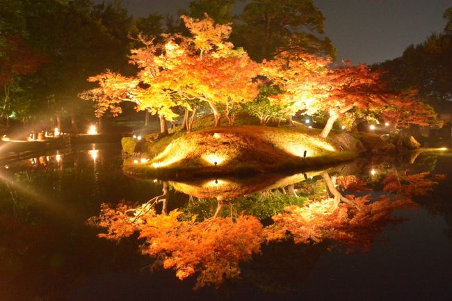 日程がうまく調整できずに、少し遅めの紅葉見学を楽しみました。<br />目指すは滋賀県の湖東三山の内の2か所<br />百済寺と金剛輪寺を回って 夜間特別公開の玄宮園で夜景を楽しみました<br /><br /> 少し・・かなり遅すぎたようですが それなりに楽しんだ紅葉見学です。
