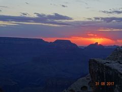 アメリカ・グランドサークル周辺、14日間の家族旅行（7/12：グランドキャニオンの朝日・夕日編） 