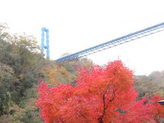 奥久慈の大子と竜神大吊橋と花貫渓谷で紅葉を見る
