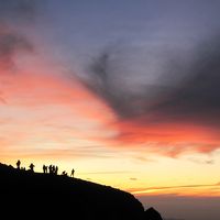 御来光を見るために富士登山