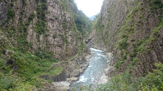 新潟県 南魚沼 美味すぎるへぎそばと白飯 (6-3) 絶景の清津峡