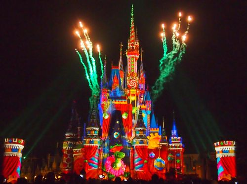 おひとり様ディズニーinディズニーランドのクリスマス 夜の