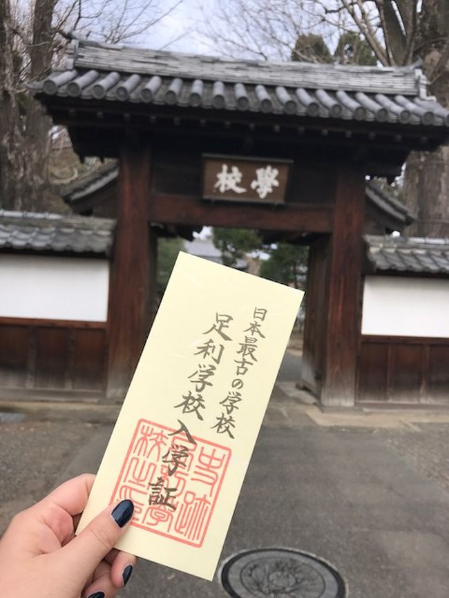 まいどー。<br /><br />青春18きっぷ冬の陣、第2弾は会社の後輩ちゃんと足利に行って参りました。<br />ええ、日本100名城巡りの一環です…。<br /><br />今回の目的は『足利氏館跡』なんだけど、それだけではあっと言う間に終わってしまいそうだ。<br />ってわけで周辺にある足利学校や、後輩ちゃんリクエストによる織姫神社にも寄って参りました。<br /><br />もちろん帰りは宇都宮で餃子だよ!