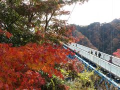 茨城紅葉の旅1(千葉県濃溝の滝・茨城県竜神大吊橋)