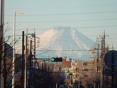 12月28日上福岡駅から見られた素晴らしかった富士山