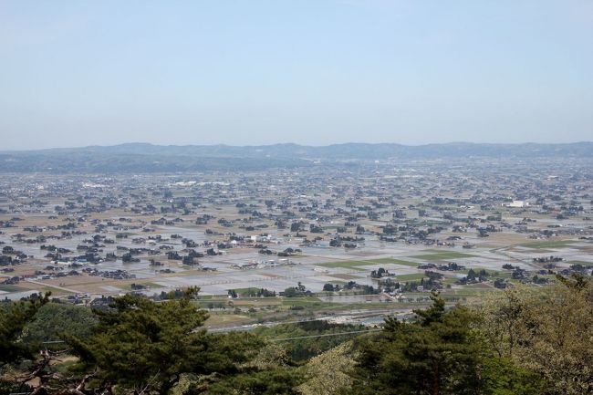 前回の旅行で五箇山から高岡に行く途中に通った彫刻の町「井波」。<br />ちらっと見えた町並みが気になったので今回は立ち寄ることにしました。<br /><br />観光の情報があまり出てこなくて井波観光案内所に問い合わせてみたら、とても親切にパンフレットを送っていただきました。<br /><br />五箇山から井波に行くルートの近くに散居村展望台というのを見つけて、上から見る散居村に惹かれて行ってみました。<br />この地方の独特の景色が見られてとても良かったです。<br /><br />散居村展望台→井波観光<br /><br /><br />5/1　ひるがの→五箇山<br />5/2　井波→富山市<br />5/3　富山市内観光<br />5/4　買い物後帰宅