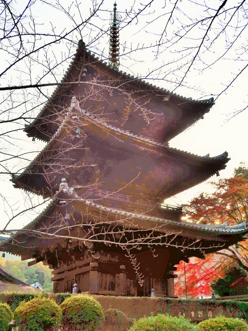 大津-2 三井寺（園城寺）三重塔・一切経蔵・観音堂 境内一巡
