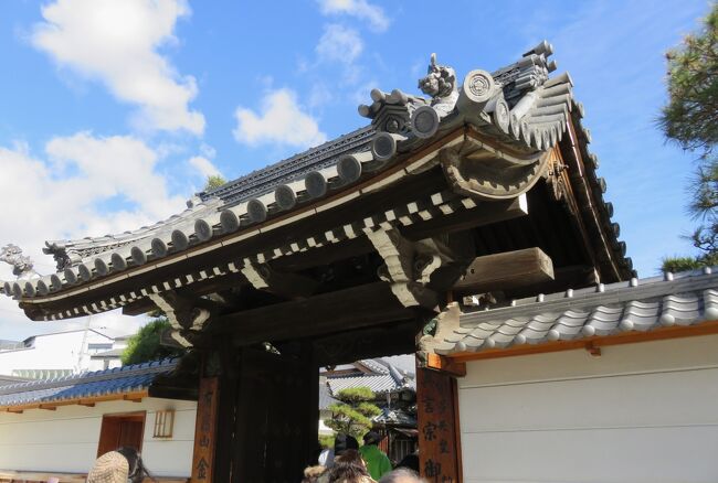 大阪湾の周りの名城巡りです。有岡城址の見学の後は、かつての城下町の散策です。城下町を意識した街路整備が行われ、古刹の姿も各所で見かけました。(ウィキペディア、日本百・続百名城公式ガイド)