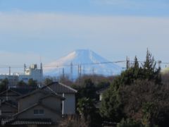 1月7日のふじみ野市より見られた富士山
