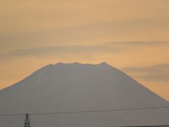 1月7日にふじみ野市より見られた影富士