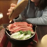 米沢へ！　その１　米沢に着いてすぐに米沢牛をすき焼きで美味しく戴きました。